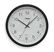 Dakota Designs 2CHZ4 Clock, Rnd, Anlg, 13 3/4 In, Wall, Blk