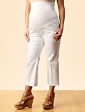 A Pea in the Pod: Secret Fit Belly Sateen Stretch Fabric Maternity Pants