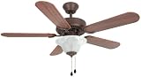 Hardware House 543595 Wyndham 42-Inch Ceiling Fan Classic Bronze