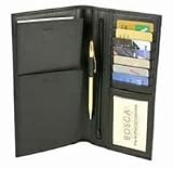 Bosca Nappa Leather Flight Attendant Travel Wallet