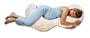 Boppy Total Body Pillow with Slipcover, Natural