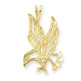 14k Cutout Eagle Pendant