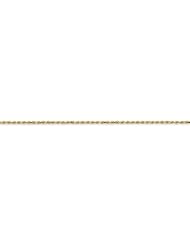 14k Yellow Gold 14in 1.4mm D/C Machine-Made Lobster Clasp Rope Chain/Wt-3.74g