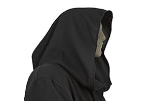 Men's Jedi Sith Robe Cloak Costume Adult Brown Black (Medium (54