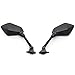 Krator Black OEM Style Racing Mirrors - Compatible with Kawasaki ZX6R / ZX600R / ZX636 Left & Right (2009-2012)
