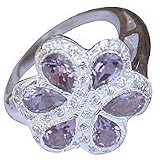 Sterling Silver Ring Costume Jewelry with Gemstone Handmade India Style (rng311)