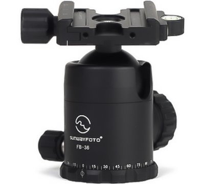 SUNWAYFOTO FB-36 40lb Max load Tripod Ball Head Arca Compatible Sunway FB36 On Sale