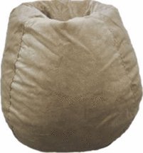 Buff Faux Suede Bean Bag Chair