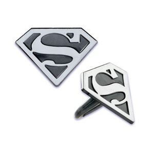 Superman Cupcake Rings