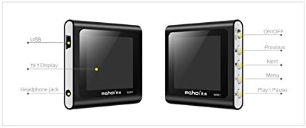 HONGYU MINI M361 Sport Clip Multifunction Watch MP3 Music Player Video Player/8G/ intelligent Pedometer/Voice Recorder/E-Book Reading/FM Radio(Black)