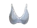 Olga Full Figure Underwire Bra Lite Blue w/Satin 36DD