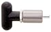A=3/8, B=9/16, C=1 1/2, D=1, E=3/16, Steel Plunger-Alum Housing, Threaded End-Non Locking, Spring Loaded-Pull Pin (1 Each)