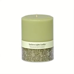 Northern Lights Candles - 3x4 Pillar-Lime Basil
