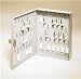 MMF Industries 201KCH20PL SteelMaster, Key Ring Cabinet, 20 Key, 8-1/2W x 10-1/8W x 1-7/8D Inch, Single Key Lock, Platinum (Each)