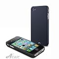 Acase(TM) Superleggera Diablo Fit Case for iPhone 4 4S AT&T and Verizon and Sprint (Black)