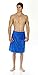 Arus Men's Adjustable Velcro Closure on Waist Turkish Cotton Shower & Bath Wrap