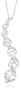 10k White Gold April Birthstone White Topaz Journey Pendant, 18"
