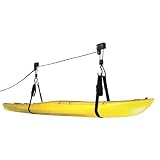 Kayak & Canoe Lift Hoist Kayak For Garage / Canoe Hoists 100 lb Capacity Lifetime Warranty by RAD Sportz