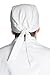 Fiumara Apparel Professional Cooking Head Wrap Ideal for Chef Hat Cotton - White Made in USA