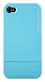 CaseCrown Metallic Glider Case for Apple iPhone 4 and 4S (AT&T, Sprint, & Verizon compatible) - Light Blue