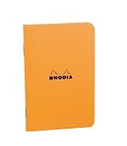Rhodia Classic Orange Staple Bound Graph Paper Pad 3 X 5