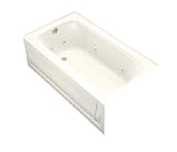 KOHLER K-1151-LA-96 Bancroft 5-Foot Whirlpool, Biscuit