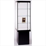 IMAGE OF Square Tower Case Finish / Sidelights: Premium Cherry Veneer, Dark Cherry Stain / Yes