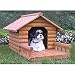 Pet Beds - Merry Products Medium Log Home Dog House Set
