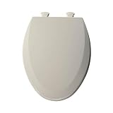 Bemis 1500EC346 Molded Wood Elongated Toilet Seat With Easy Clean and Change Hinge Biscuit/Linen