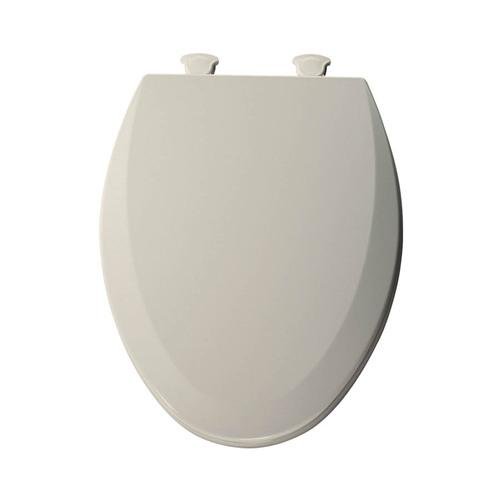 Bemis 1500EC346 Molded Wood Elongated Toilet Seat With Easy Clean and Change Hinge Biscuit/Linen