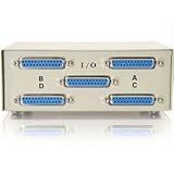 C2G / Cables to Go 03292 4-Port DB25 Manual Switch Box (Beige)