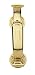 Baldwin 0113.003 S-Shaped Door Knocker, Lifetime Polished Brass