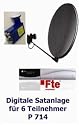 P714 dig. Satanlage 6 TN, 80 anthrazit, 1x FTE Max S 92