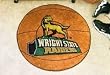 Wright State Raiders 29" Round Basketball Floor Mat (Rug)