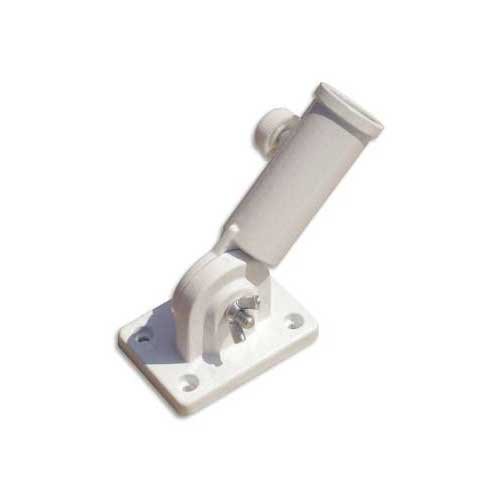 Adjustable Aluminum Flagpole Bracket WHITE