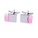 Pink Cats Eye Fashion Cufflinks 6049