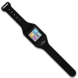 Puro - NANO6WRISTBLK - Bracelet montre en silicone pour iPod Nano 6 - Noir