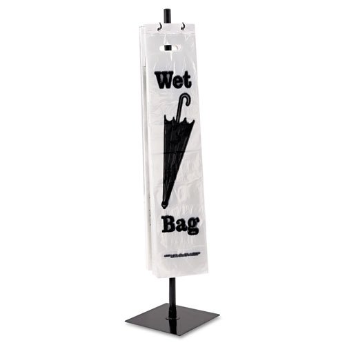 Tatco - Wet Umbrella Stand, 10w x 40h, Powder Coated Steel, Black