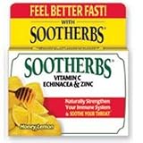 Amerifit Sootherbs Vitamin C, Echinacea & Zinc lozenges, Honey/Lemon - 30 Ea