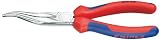 Knipex 3835200 Long Nose Pliers without Cutter, S Shape with Comfort Grip, 8 Inch