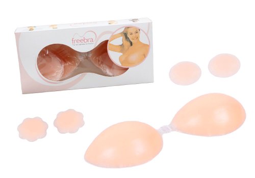 Mystiqueshapes Freebra 3pc Set Strapless Invisible Bra Double Push Up C Cup