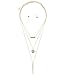 INPINK Fashion Jewelry Faux Geode Spike Layered Pendant Necklace