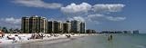 Tourists on the Beach, Marco Island, Florida, USA Photographic Poster Print by Panoramic Images, 24x8