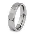 Polished Beveled Edge Tungsten Carbide Ring (6.0mm) - Sizes 5 - 13