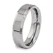 Polished Beveled Edge Tungsten Carbide Ring (6.0 mm)- Sizes 6-13