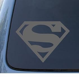 SUPERMAN - DC Comics - Car, Truck, Notebook, Vinyl Decal Sticker #1129 | Vinyl Color: Silver