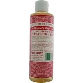 Dr Bronner's Rose Pure Castile Soap 236ml