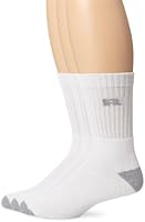 Russell Athletic Big & Tall Men's King Sized Cotton Crew Socks, 3-Pack