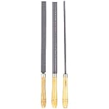 3-PIECE WOOD RASP FILE SET 8 LONG by Hawk