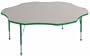 ECR4kids ELR-0621-GN Flower Activity Table- Toddler Legs- Green